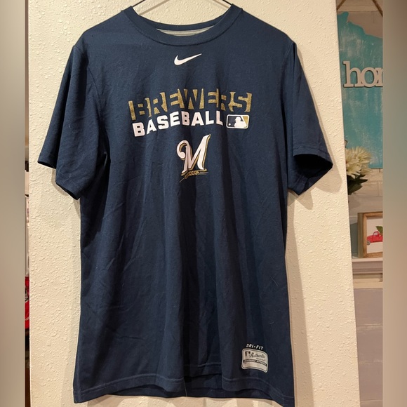 Nike MLB Milwaukee Brewers Drfit Tee - Picture 1 of 3